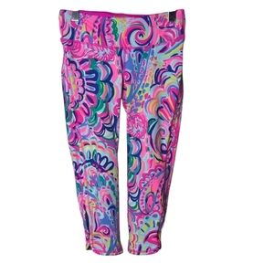 Lilly‎ Pulitzer Women's Luxletic Crop, Multi Psychedelic Sunshine, Small